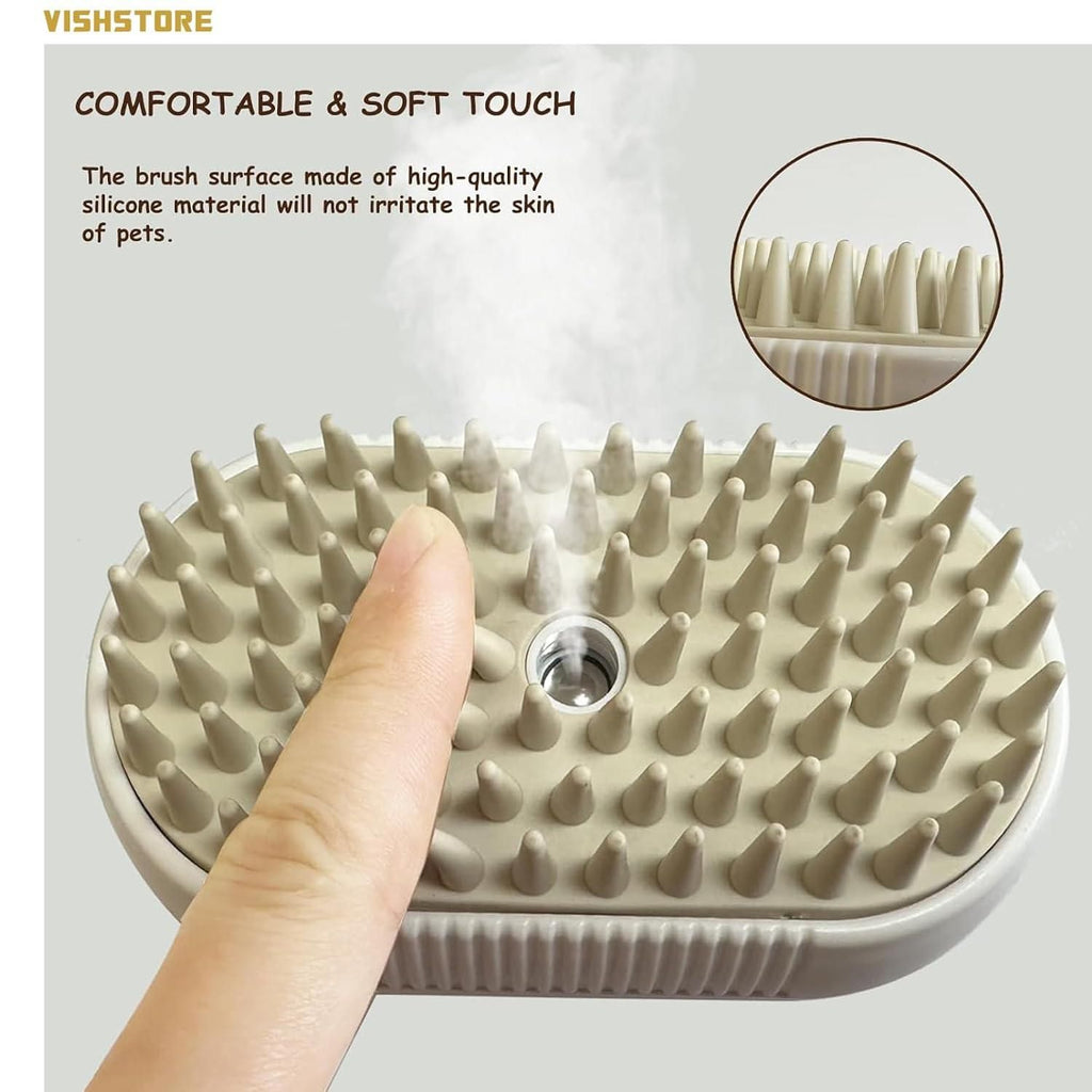 Steam-Assisted Grooming Brush | Smoother Brushing with Reduced Static