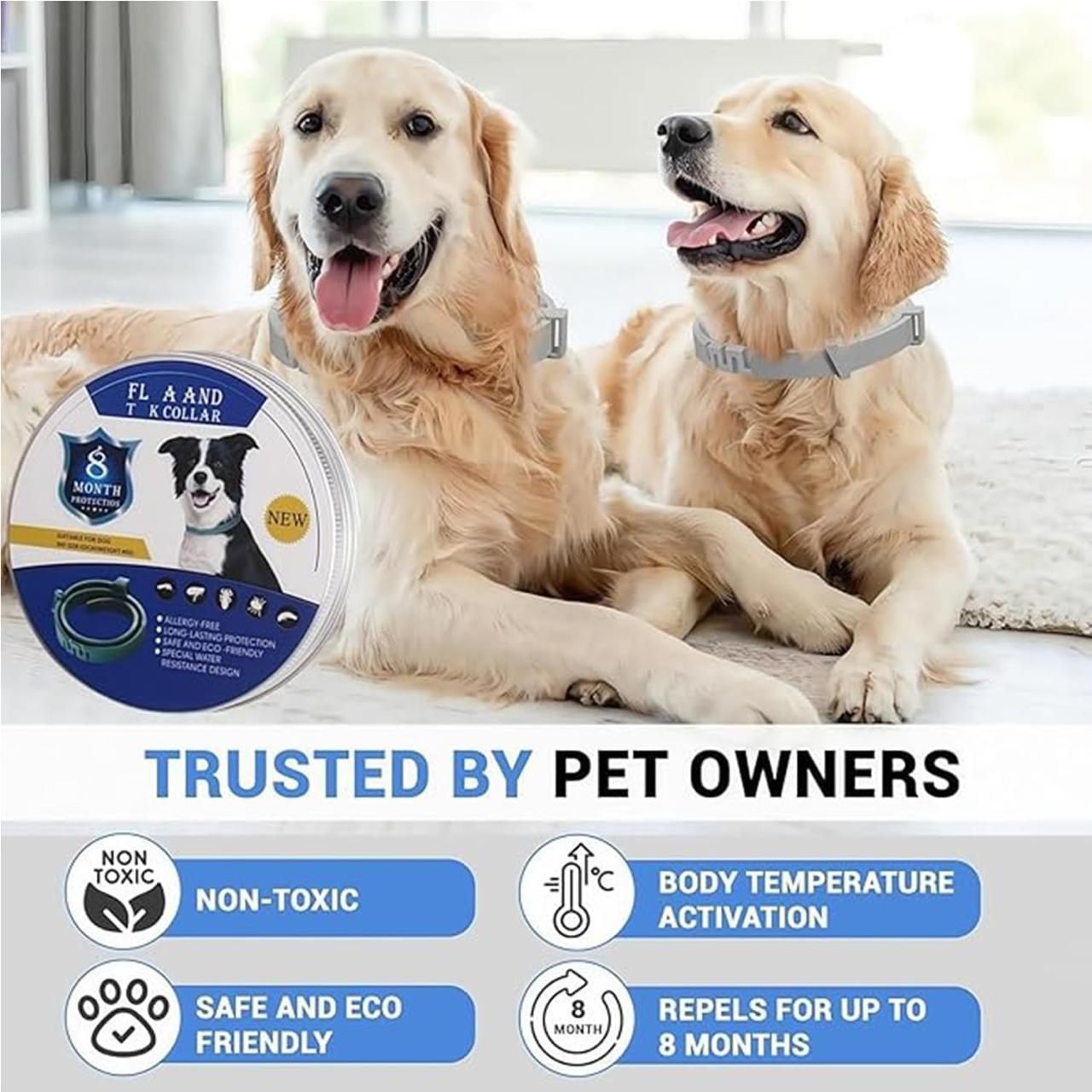 Flea & Tick Protection Collar | Long-Lasting Comfort & Care