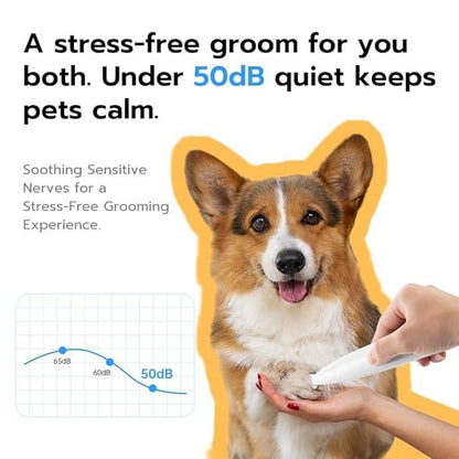 Precision Paw Hair Trimmer with LED | Safe & Controlled At-Home Paw Grooming