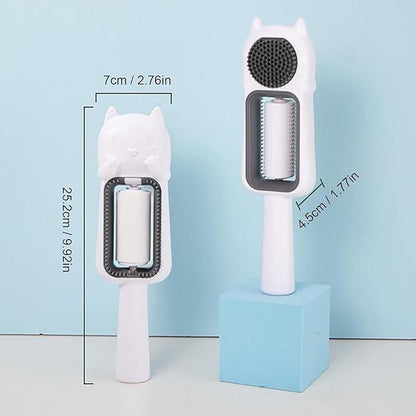 Self-Cleaning Cat Grooming Brush | Easy Fur Removal with One-Click Release