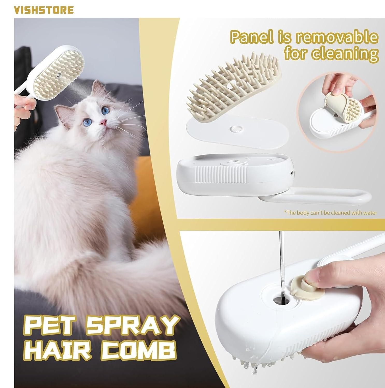 Steam-Assisted Grooming Brush | Smoother Brushing with Reduced Static