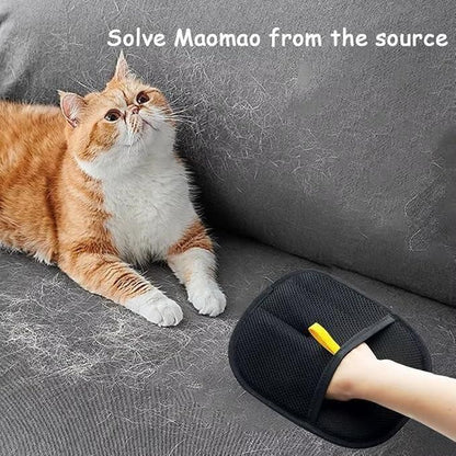 Electrostatic Pet Hair Removal Glove | Quick Fur Cleanup for Sofas & Clothes