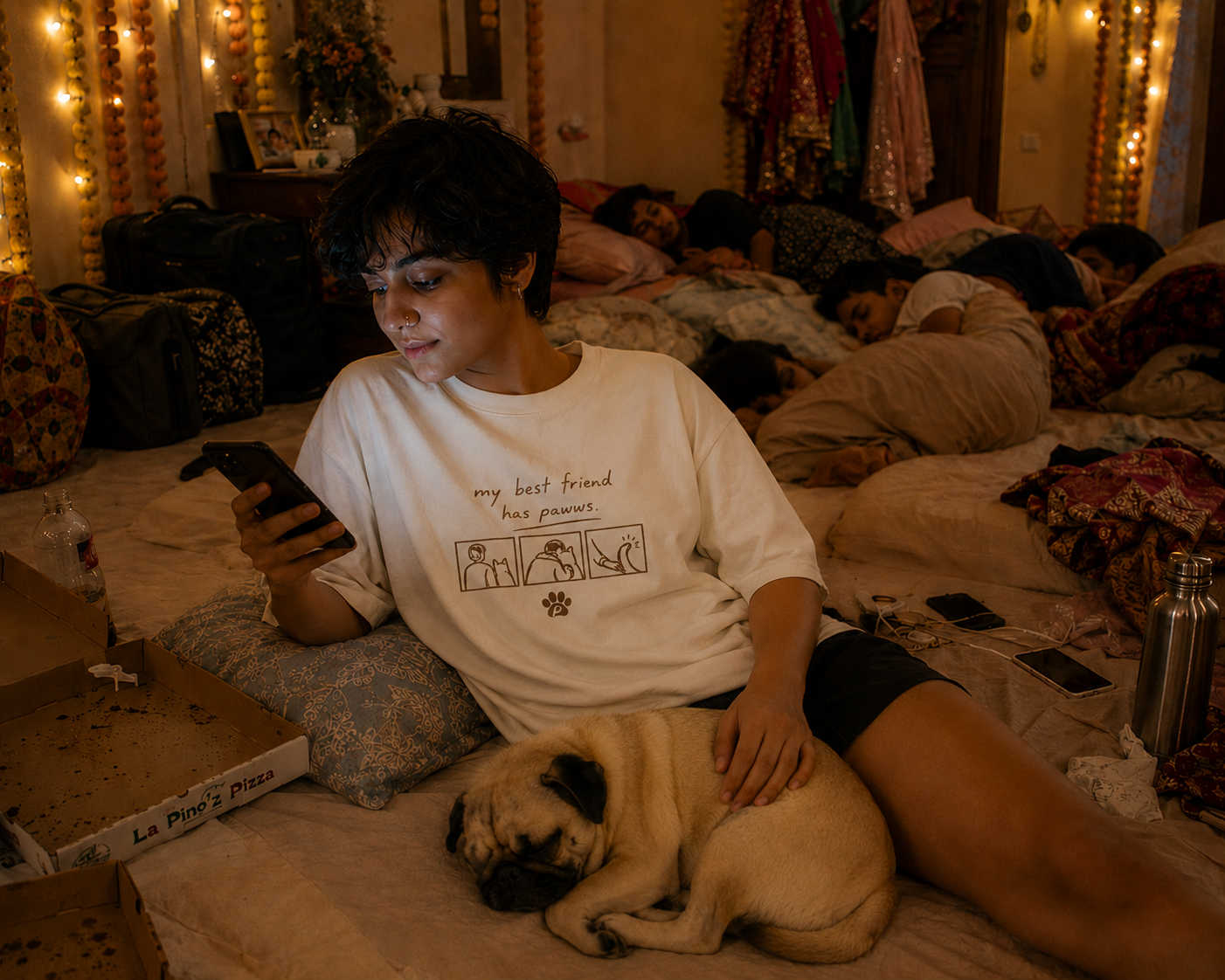 My Best Friend Has Pawws | Premium Unisex Oversized T-Shirt