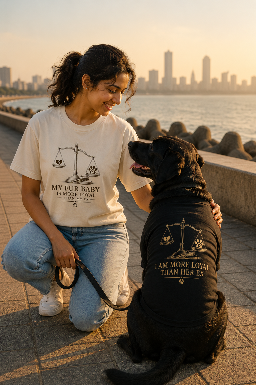 My Fur Baby Is More Loyal Than My Ex | Premium Unisex Oversized T-Shirt