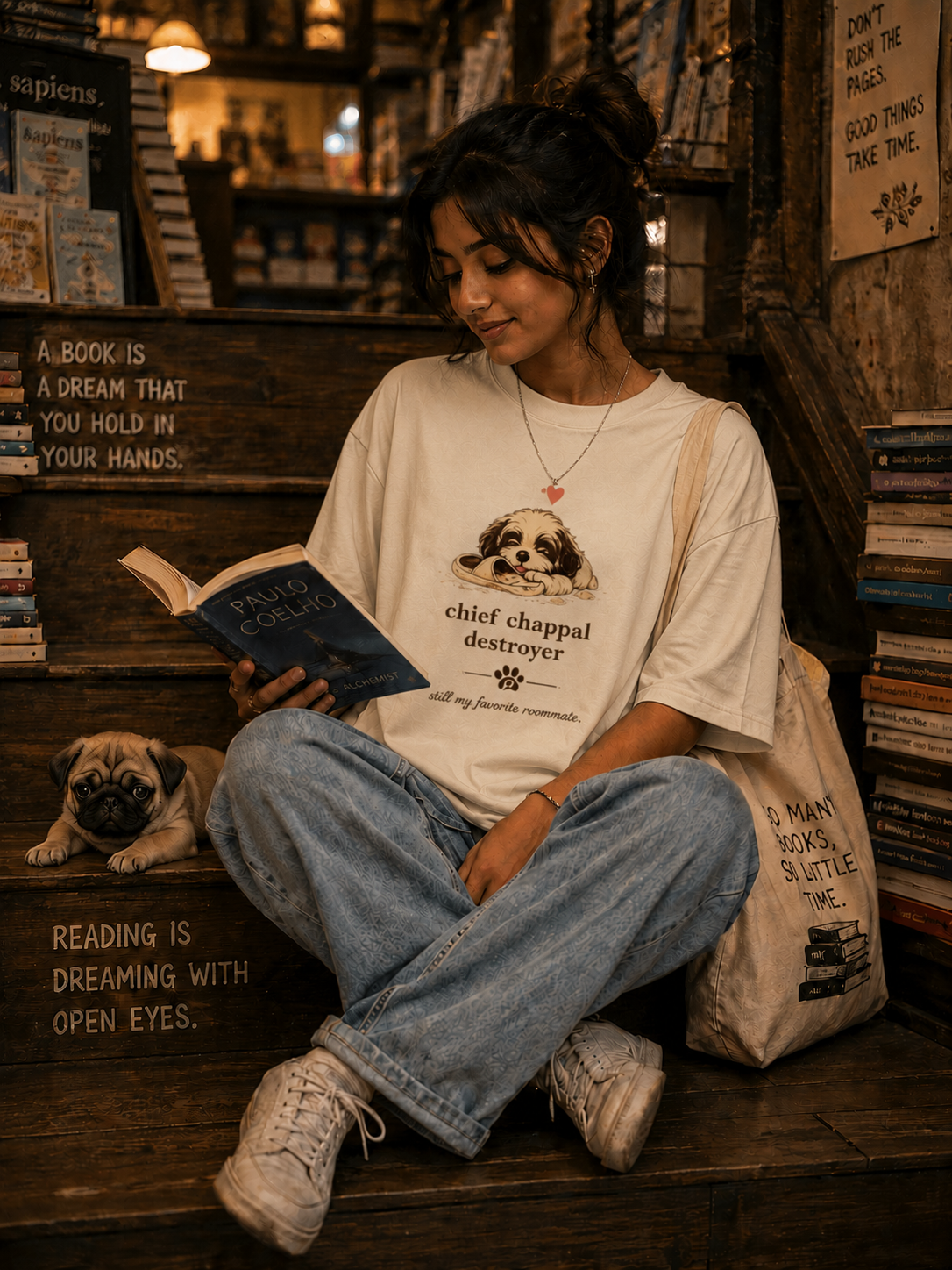 Chief Chappal Destroyer | Premium Unisex Oversized T-Shirt