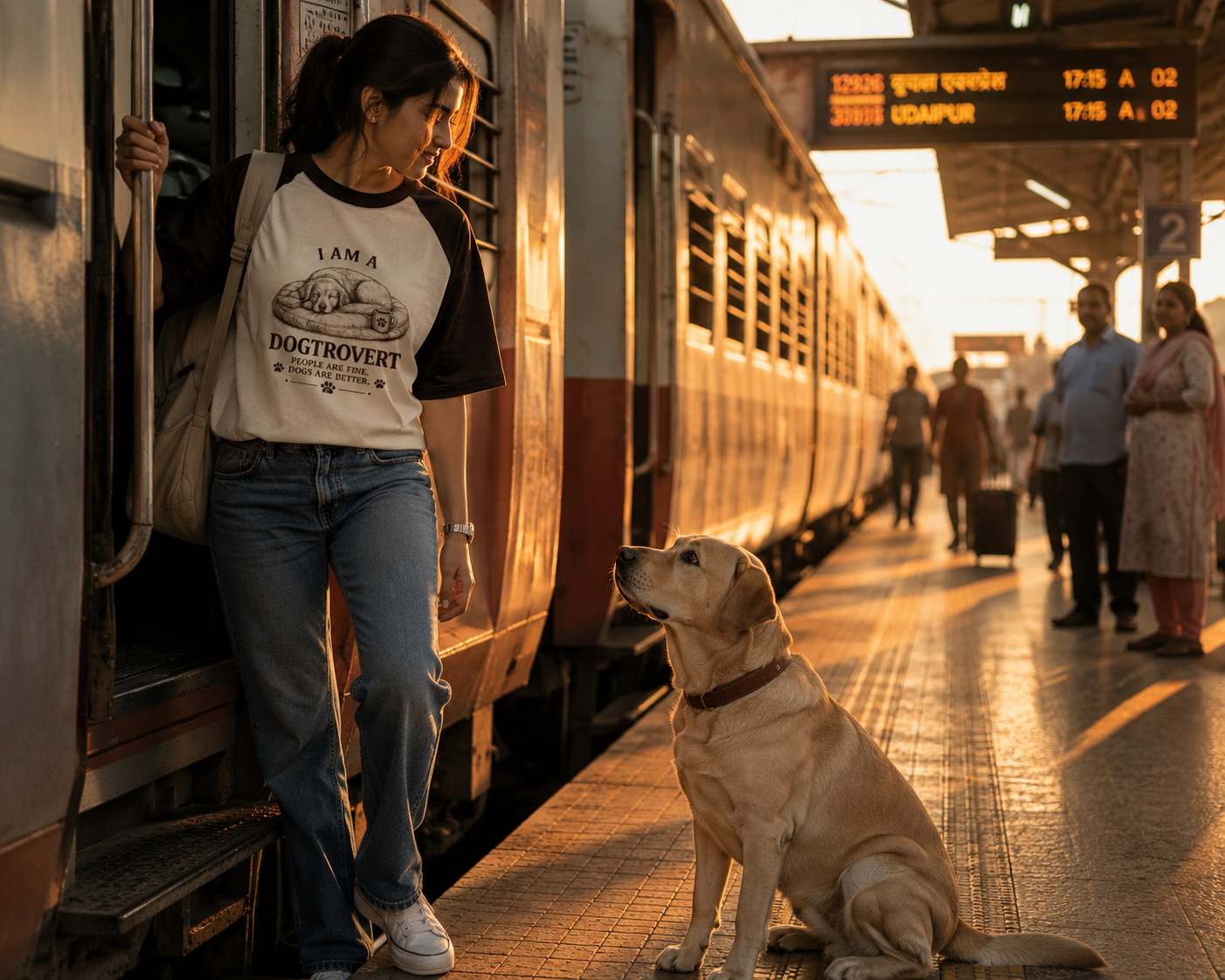 I Am A Dogtrovert | Premium Unisex Oversized Raglan