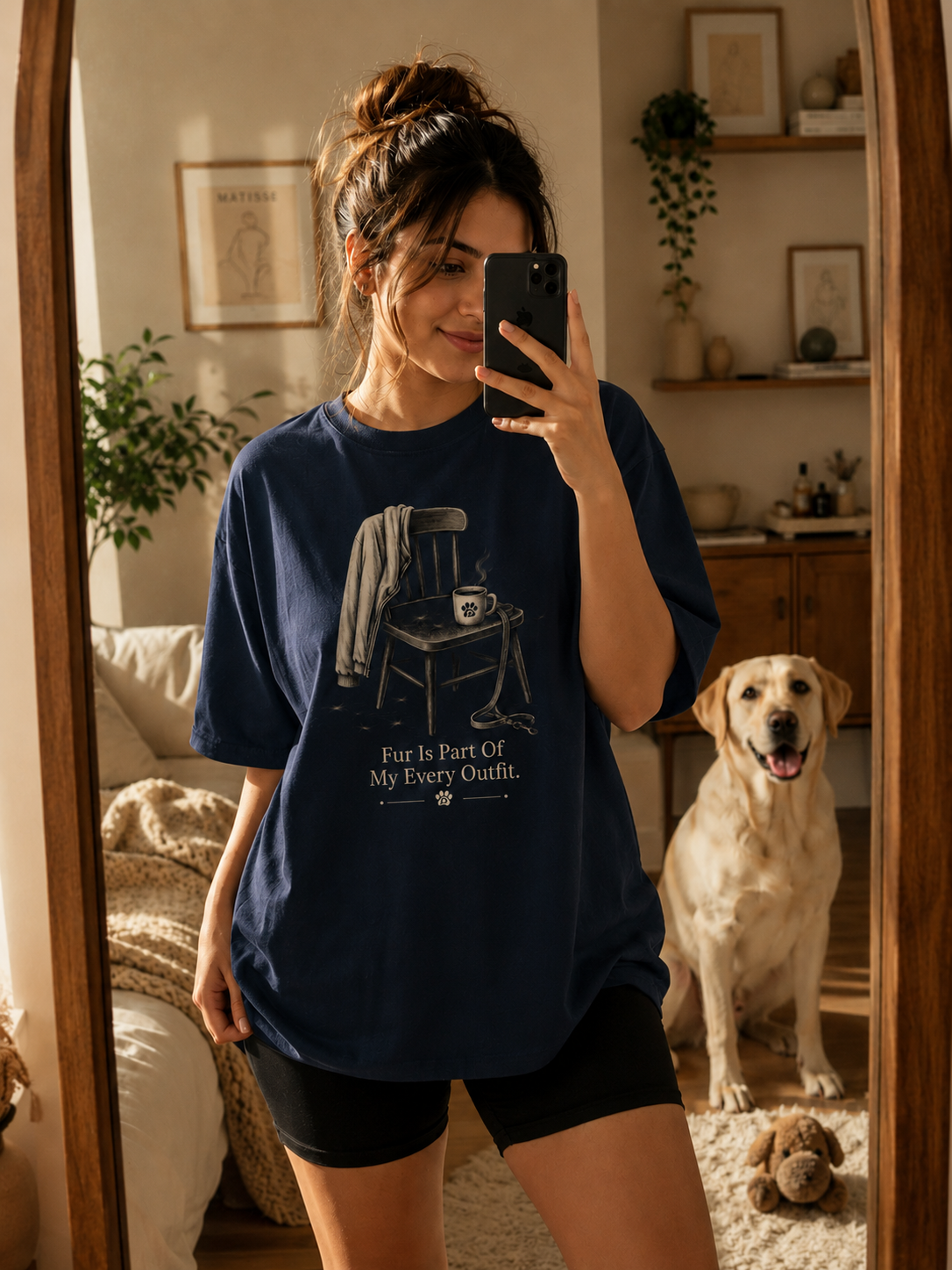Fur Is Part Of My Every Outfit | Premium Unisex Oversized T-Shirt