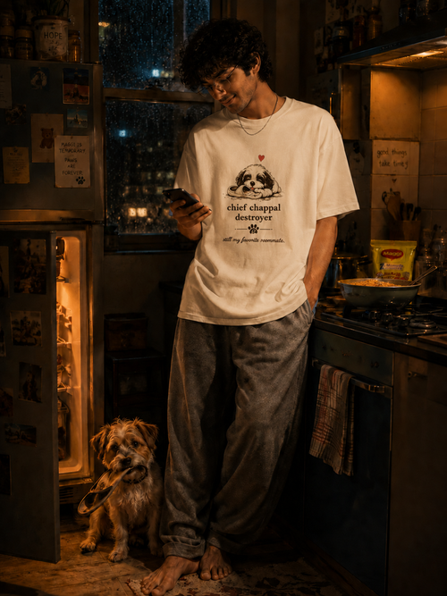 Chief Chappal Destroyer | Premium Unisex Oversized T-Shirt