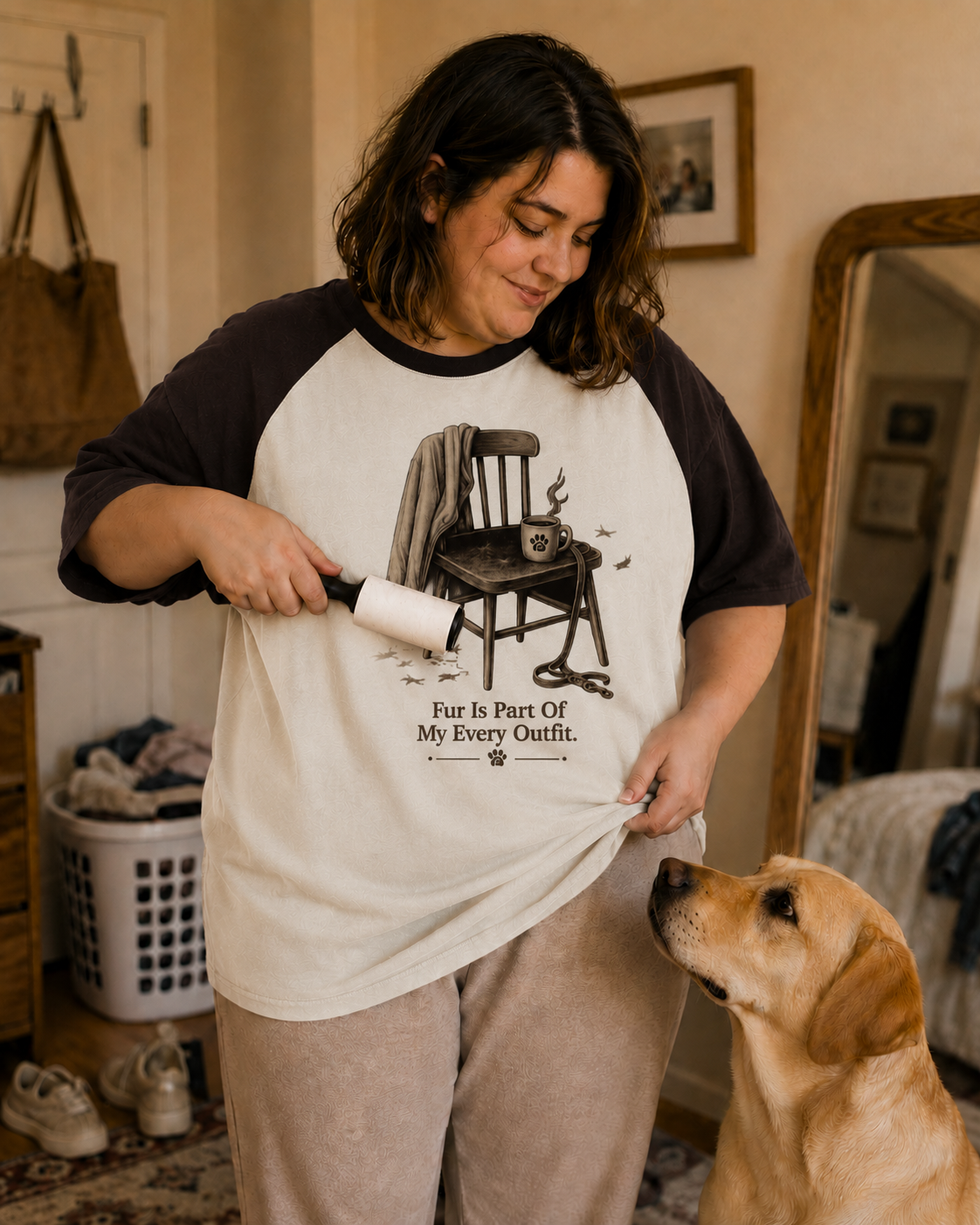 Fur Is Part Of My Every Outfit | Premium Unisex Oversized Raglan