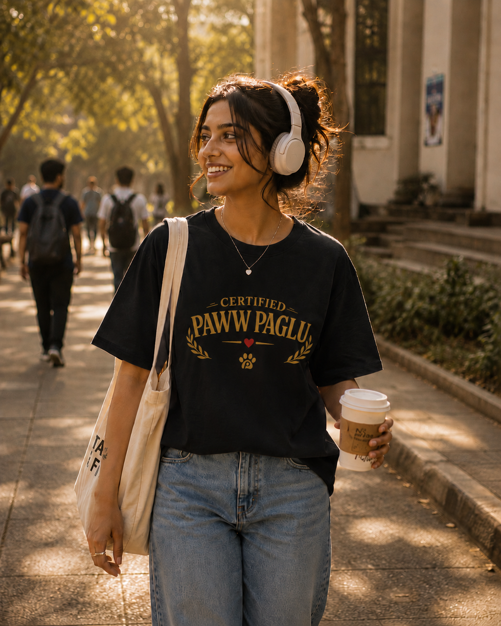 Certified Pawww Paglu | Premium Oversized Unisex T-Shirt