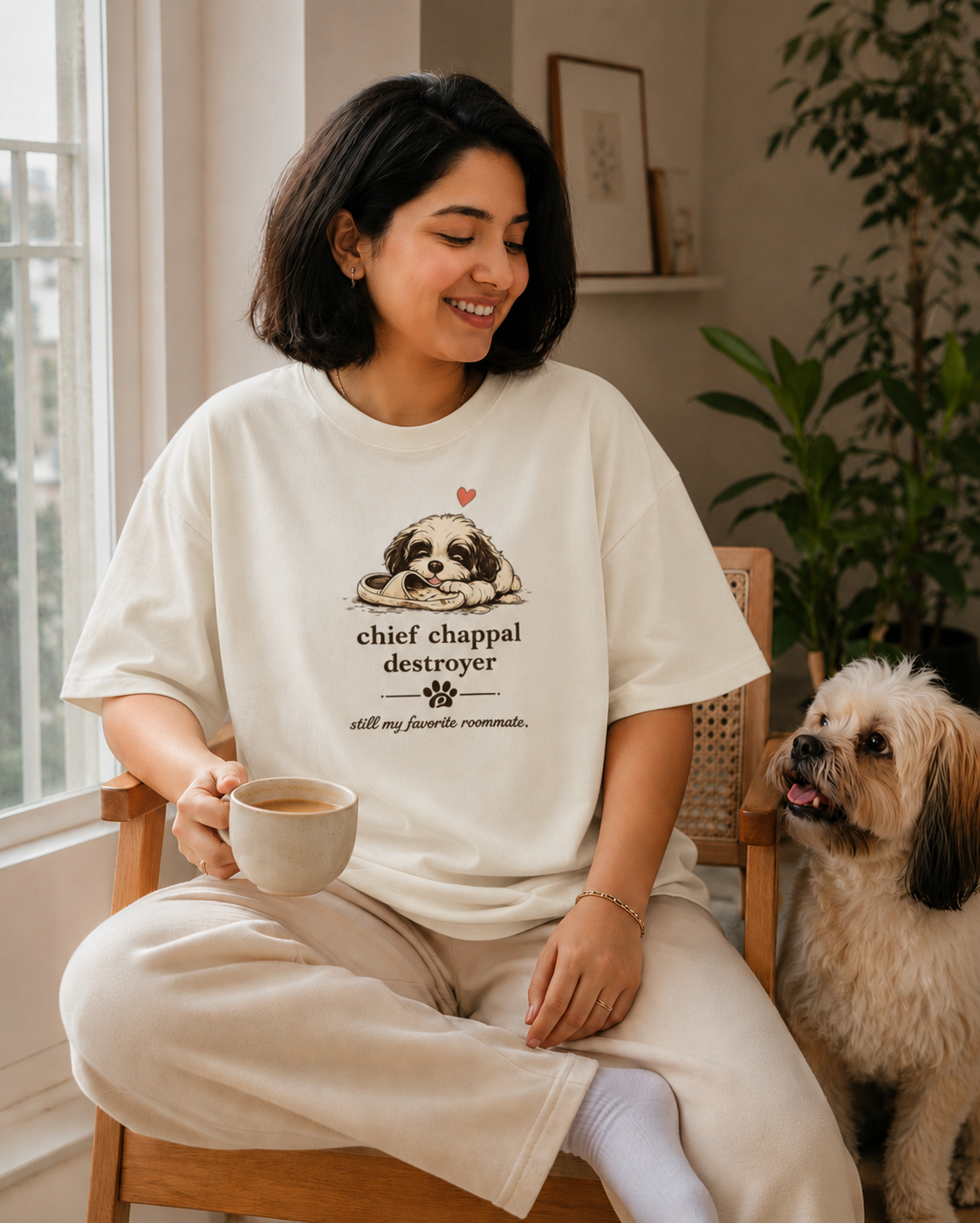 Chief Chappal Destroyer | Premium Unisex Oversized T-Shirt
