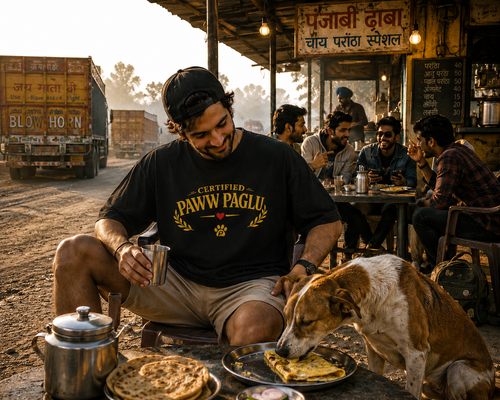 Certified Pawww Paglu | Premium Oversized Unisex T-Shirt