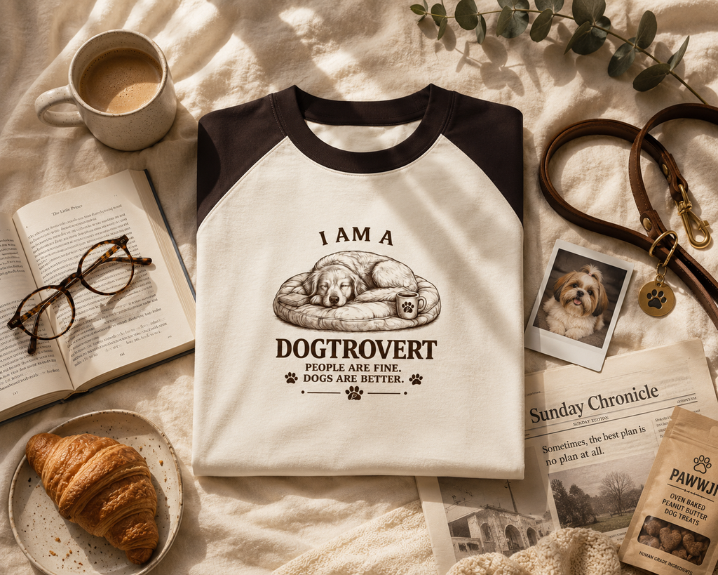 I Am A Dogtrovert | Premium Unisex Oversized Raglan