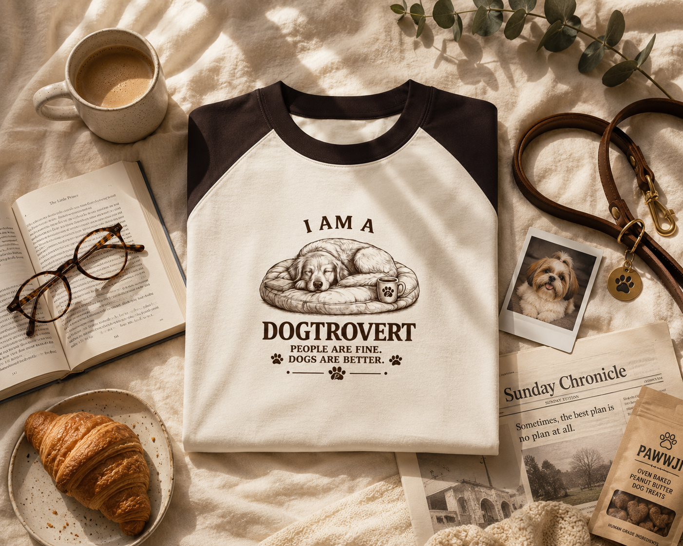 I Am A Dogtrovert | Premium Unisex Oversized Raglan