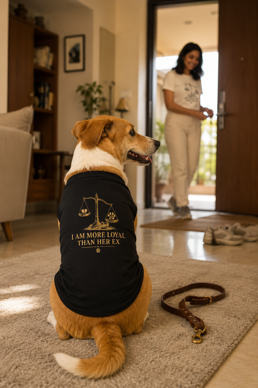 I'm More Loyal Than Her Ex | Premium Dog T-Shirt