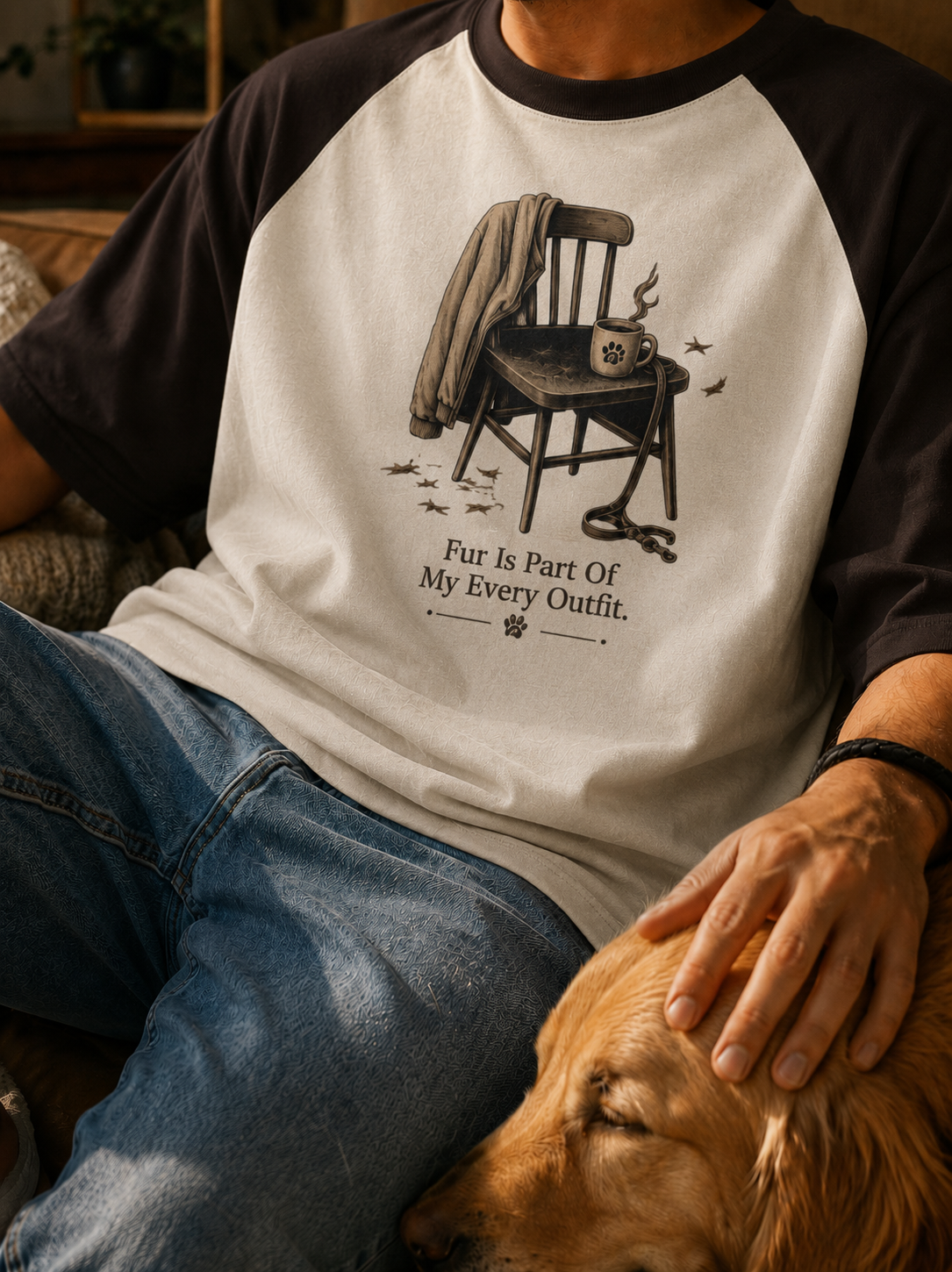 Fur Is Part Of My Every Outfit | Premium Unisex Oversized Raglan