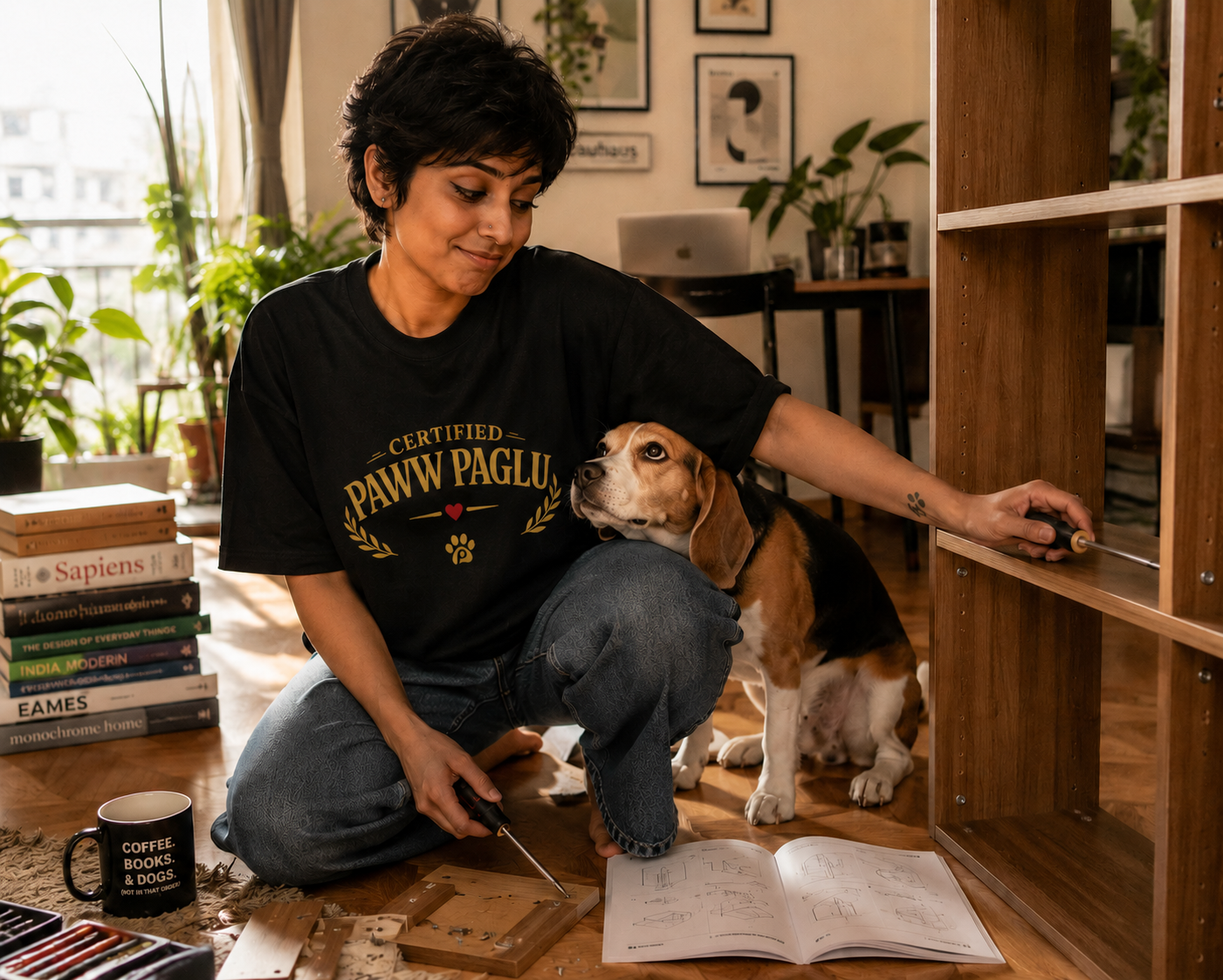 Certified Pawww Paglu | Premium Oversized Unisex T-Shirt