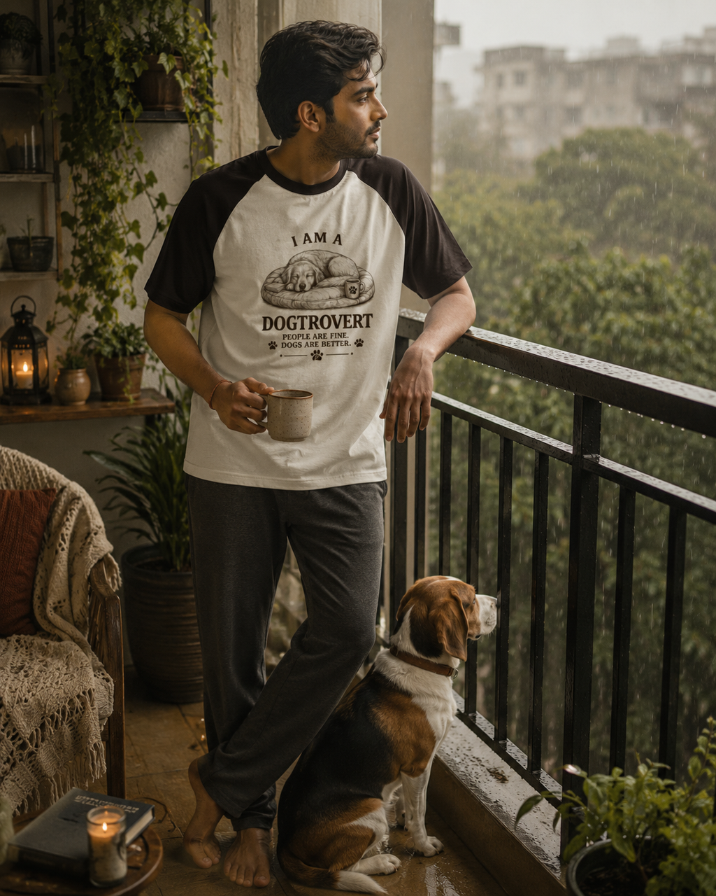 I Am A Dogtrovert | Premium Unisex Oversized Raglan
