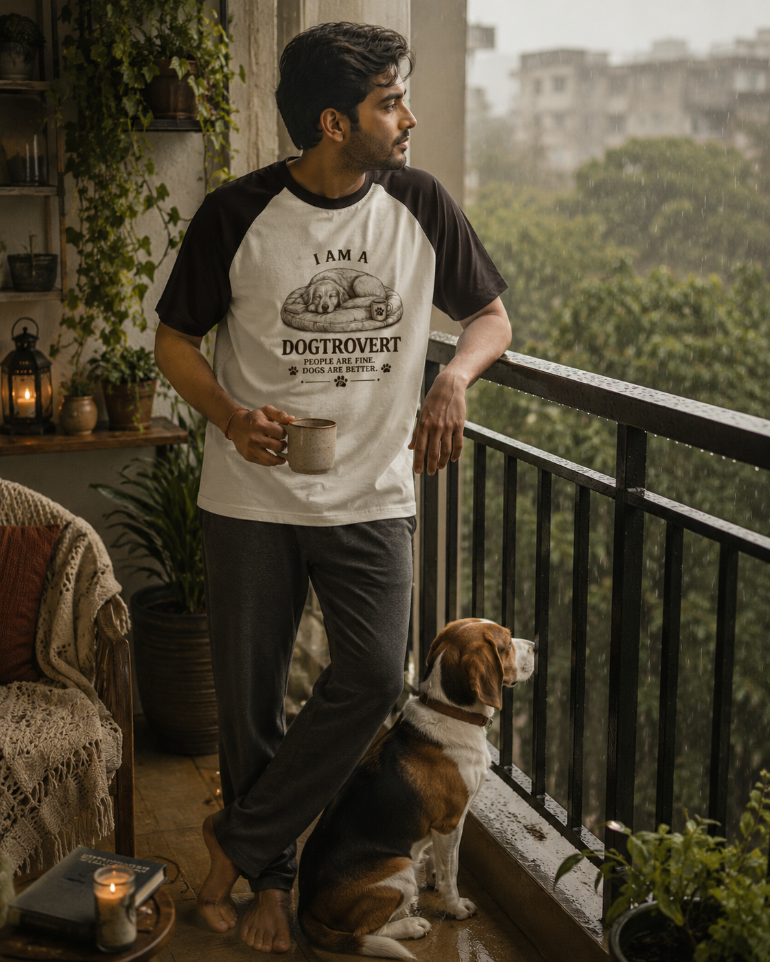 I Am A Dogtrovert | Premium Unisex Oversized Raglan