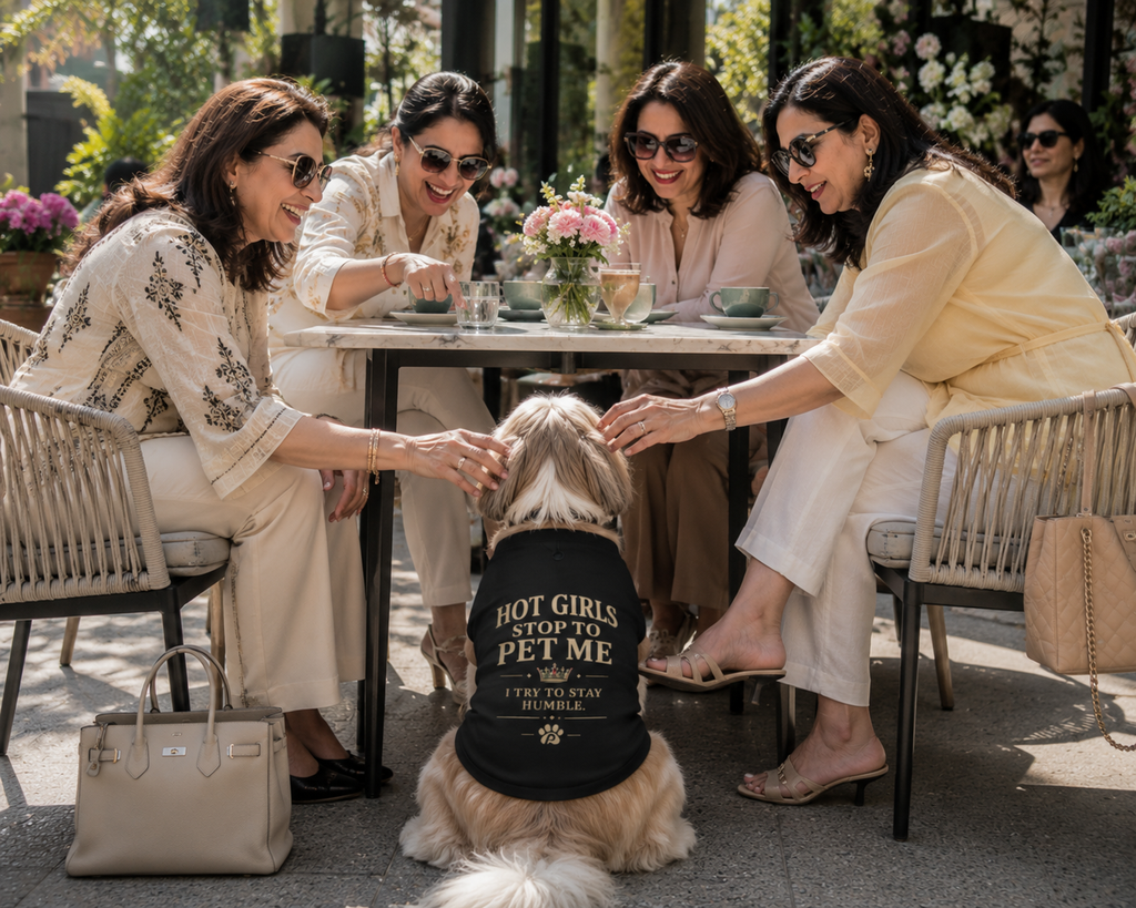 Hot Girls Stop to Pet Me | Premium Dog T-Shirt
