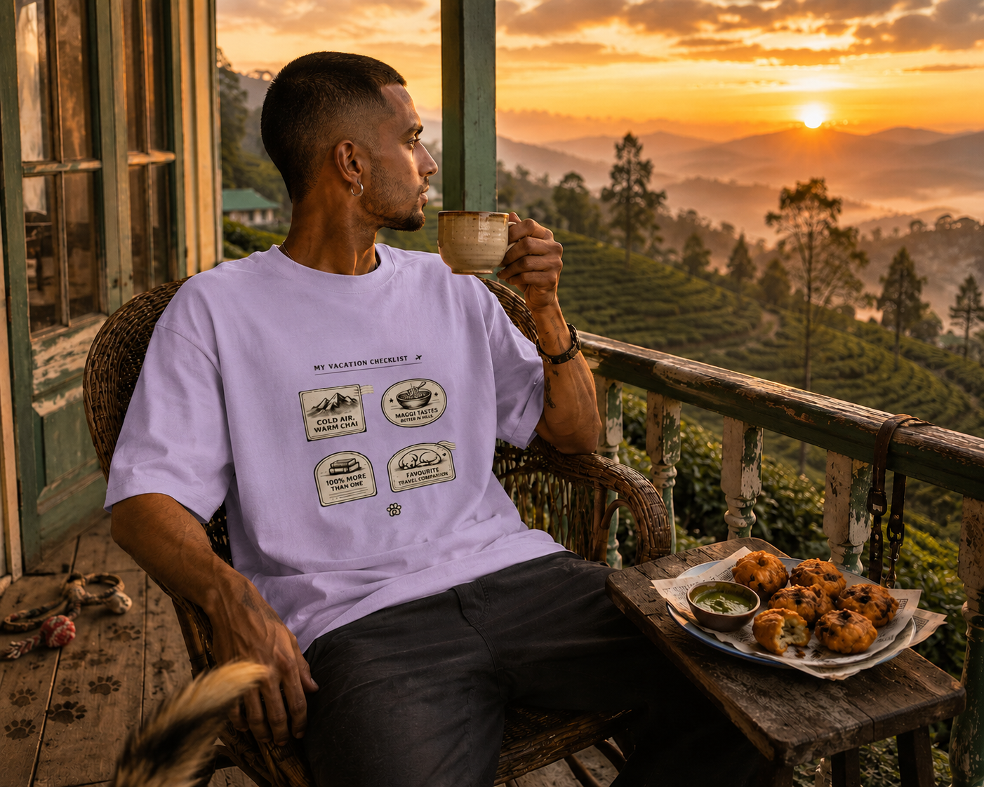 My Vacation Checklist | Premium Unisex Oversized T-Shirt